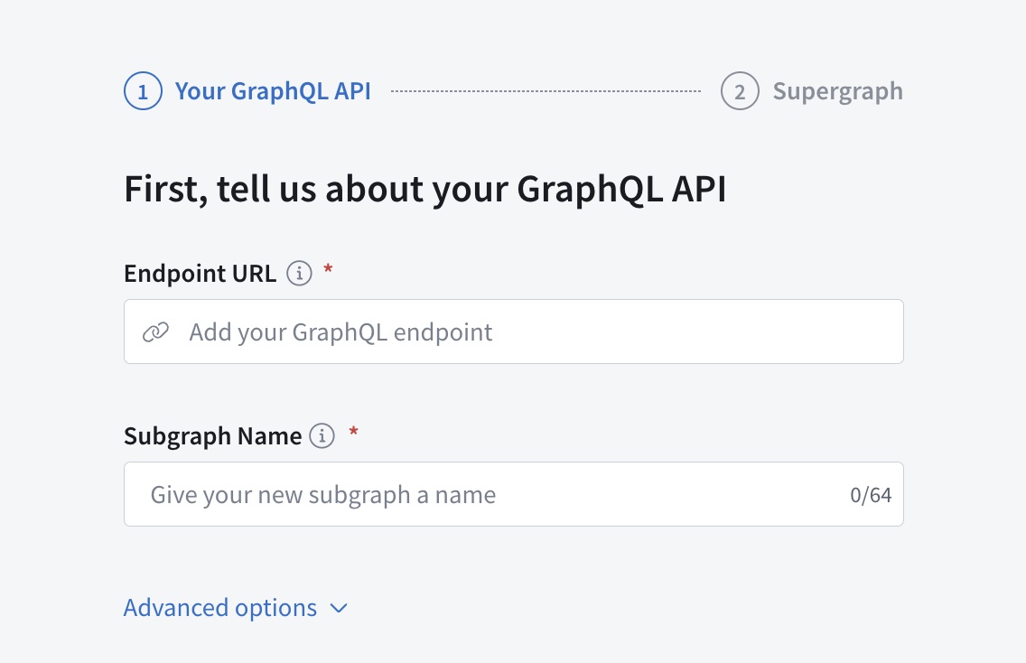 Supergraph creation dialog