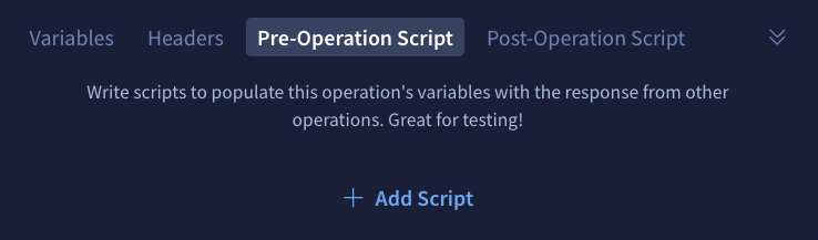 Adding a new operation script